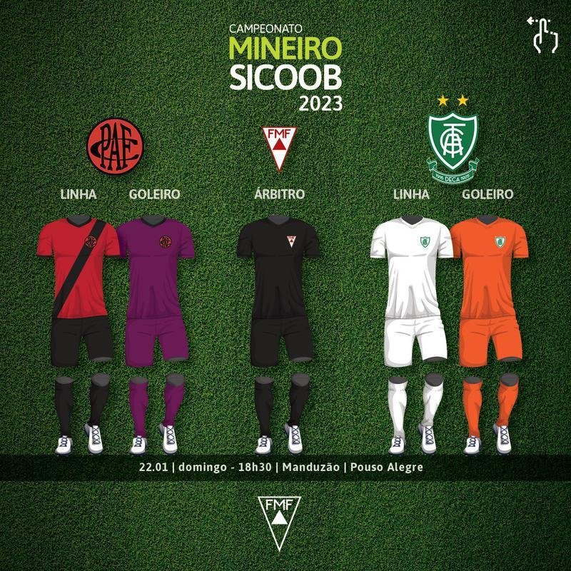 Uniformes dos times para a estreia no Campeonato Mineiro
