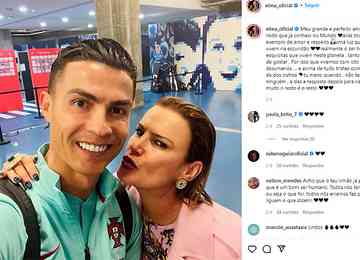 Elma Aveiro, irmã do craque, se manifesta em favor do astro português em postagem no Instagram, após críticas por atitude no sábado 