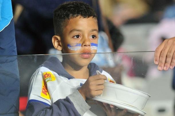 Torcida do Cruzeiro no duelo desta tera, no Mineiro, contra o Racing, pela Libertadores