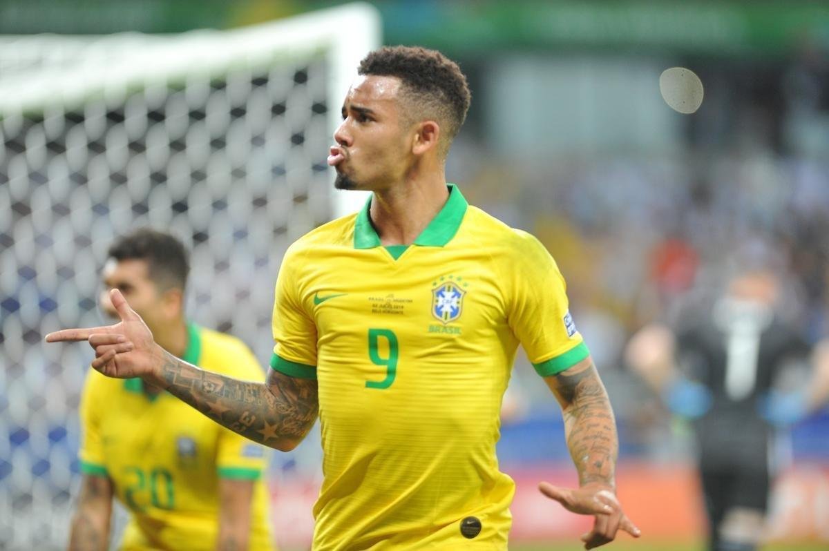 Fotos da vitria do Brasil sobre a Argentina, por 2 a 0, no Mineiro, pela semifinal da Copa Amrica; Gabriel Jesus e Firmino marcaram os gols da seleo em BH