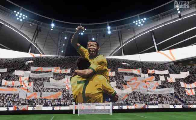 Jogadores do FIFA 23 podem mudar o visual do estdio dentro do jogo, ao colocar como bandeiro uma imagem do dolo, conhecido como Tifo entre os gamers