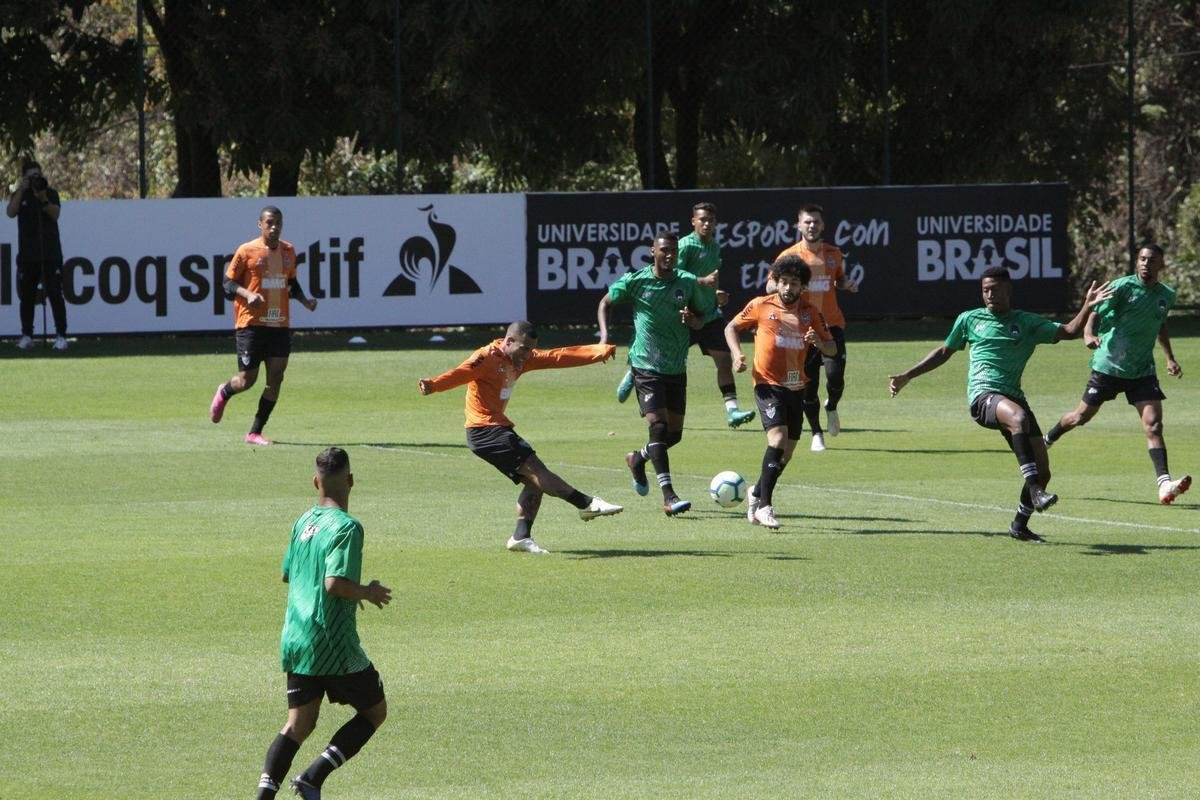 Fotos do jogo treino entre Atltico e Inter de Minas