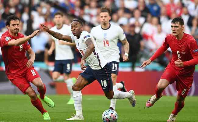 Inglaterra eliminou a Dinamarca por 1 a 0 no tempo extra, aps empate por 1 a 1 nos 90 minutos