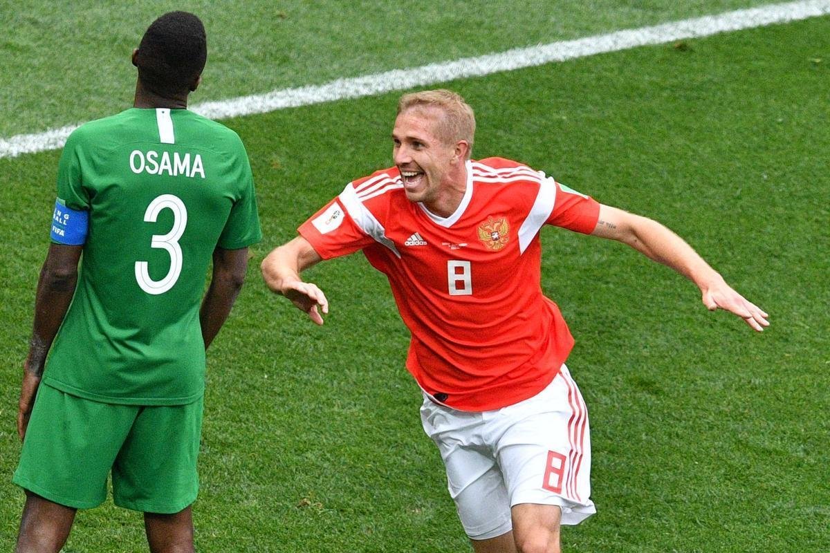 Seleo anfitri goleou Arbia Saudita por 5 a 0