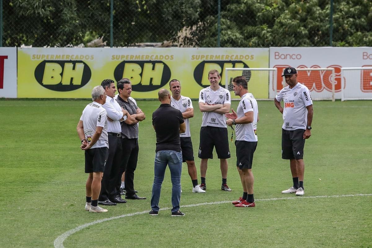 Com Sette Cmara em campo, Atltico se prepara para jogo contra o So Paulo