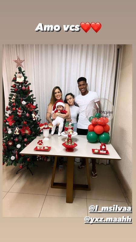 Geovane Jesus em foto com a famlia