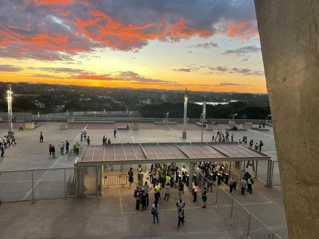 Fotos da chegada da torcida do Atl�tico ao Mineir�o para o jogo contra o Emelec pelas oitavas de final da Copa Libertadores de 2022