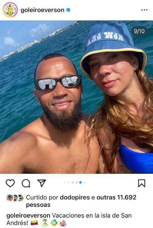 Everson publicou #tbt na Ilha de San Andrs, na Colmbia.