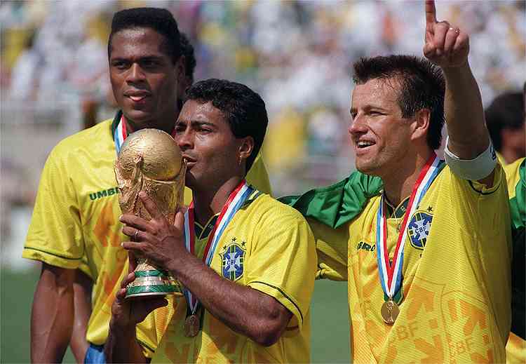 Quadro Brasil Escalação Final Campeão Copa 1994 - PlacasFUT