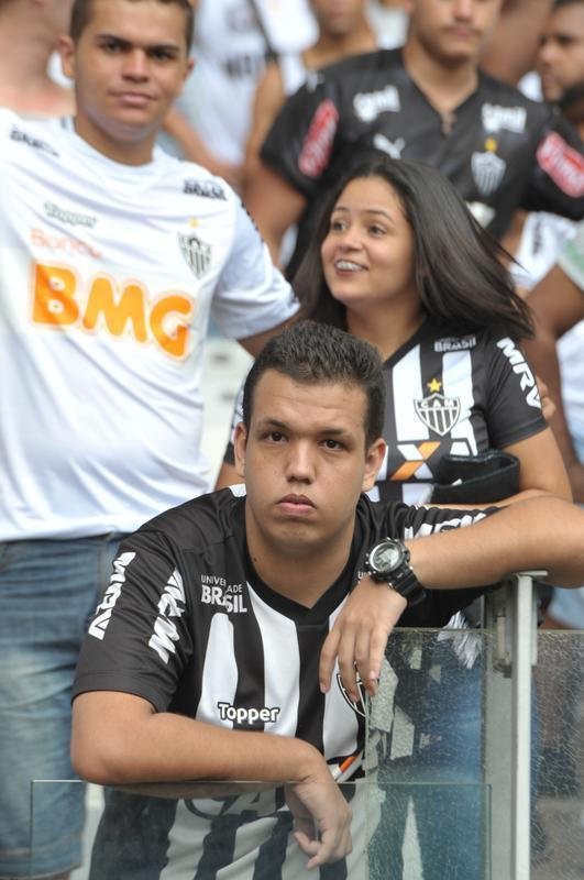 Fotos da torcida do Atltico na primeira final do Mineiro, contra o Cruzeiro, no Mineiro