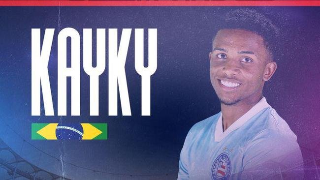Bahia anunciou o atacante Kayky