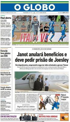 Jornais lamentaram empate no Maracanã