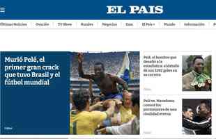 El Pas, do Uruguai: Morre Pel, o primeiro grande craque do Brasil e do futebol mundial