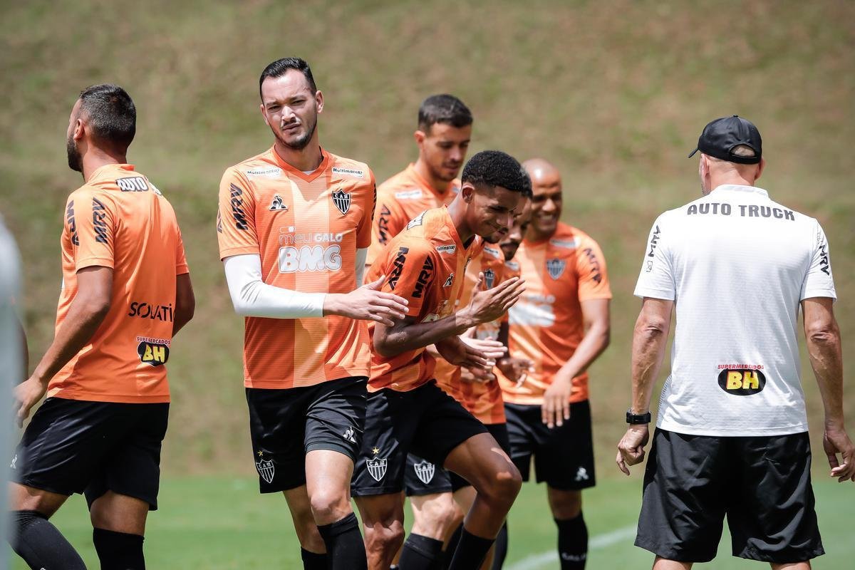 Fotos do ltimo treino do Atltico antes da estreia de Sampaoli