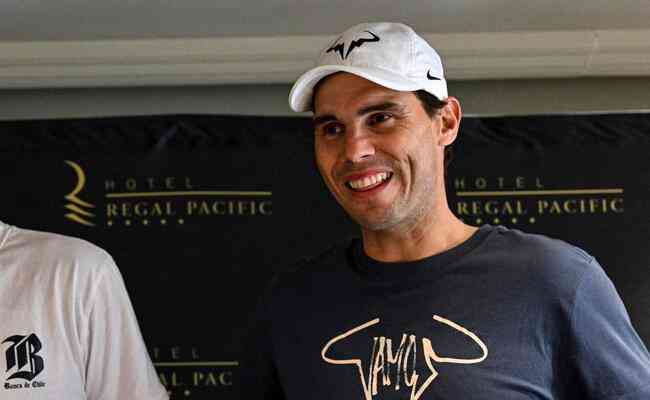 Nadal em Santiago, no Chile, durante a turn pela Amrica Latina