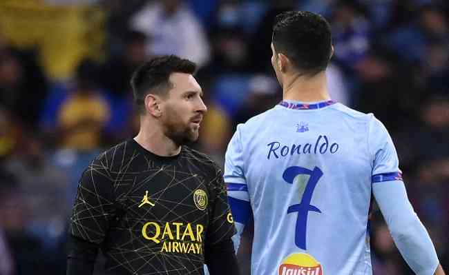 Messi e Cristiano Ronaldo se enfrentaram em amistoso na Arbia Saudita na quinta-feira