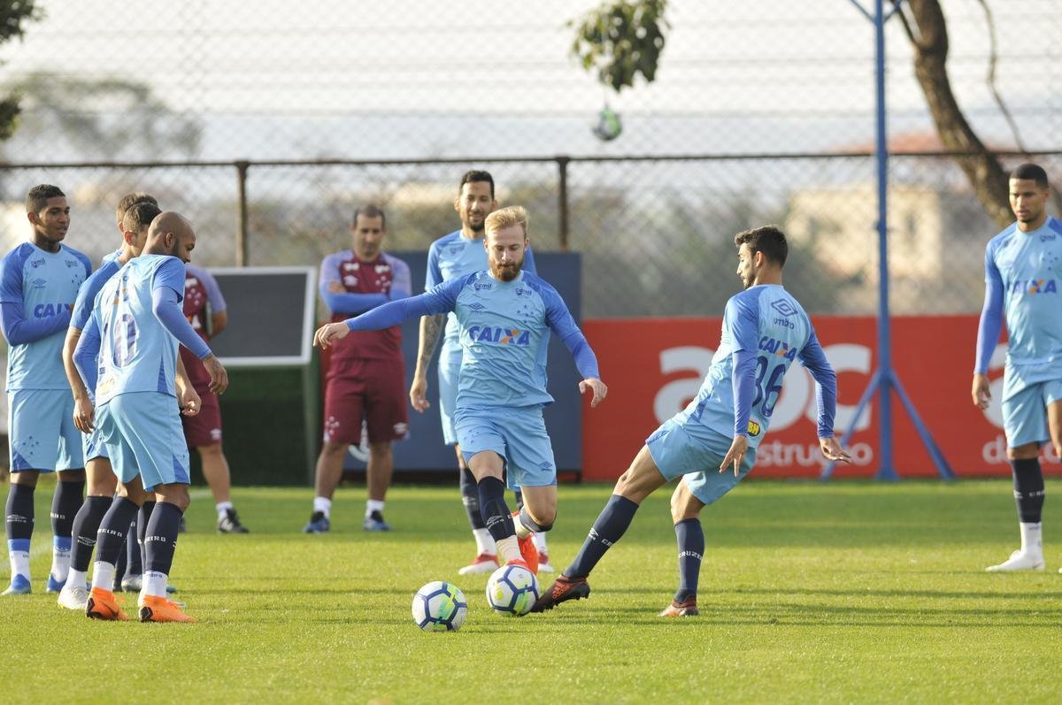Imagens do treino do Cruzeiro desta quinta-feira, 12 de julho, na Toca da Raposa II
