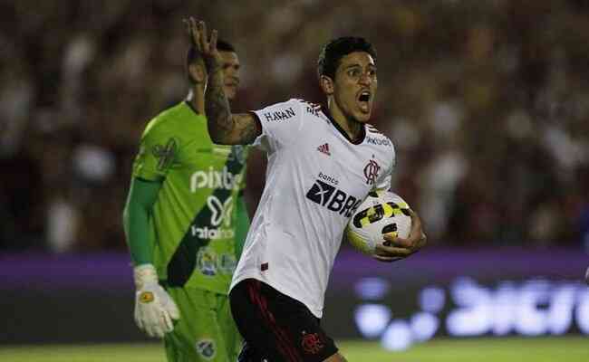 Pedro marcou o gol de empate do Flamengo contra o Altos; Joo Gomes deu a vitria ao Rubro-Negro