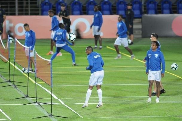 Seleo Equatoriana treinou pela primeira vez em BH, no Sesc Venda Nova