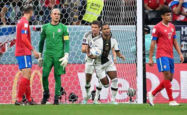 Atacante da Alemanha, Serge Gnabry abriu o placar contra a Costa Rica