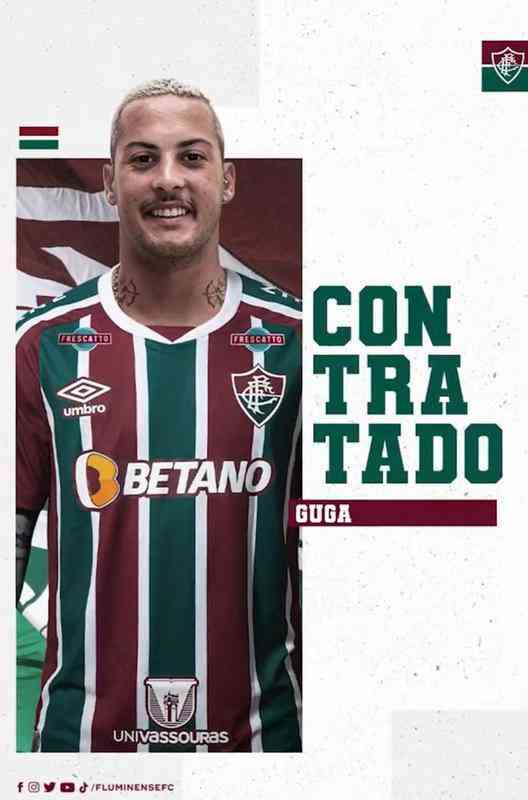 Fluminense anunciou o lateral-direito Guga