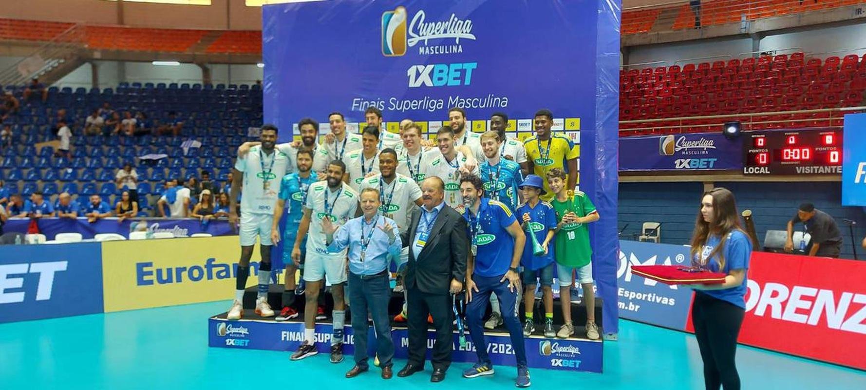 Cruzeiro venceu o Minas por 3 sets a 0 e faturou o stimo ttulo da Superliga Masculina