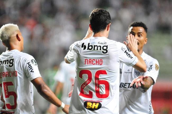 Fotos do gol de Nacho, do Atltico, sobre o Amrica em clssico pela Libertadores, no Independncia