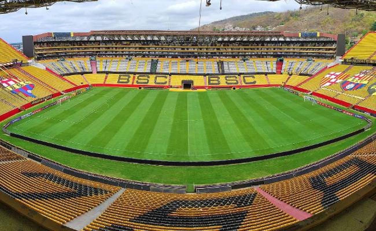 Monumental Banco Pichincha, casa do Barcelona-EQU, comporta 57.267 torcedores (Grupo C)
