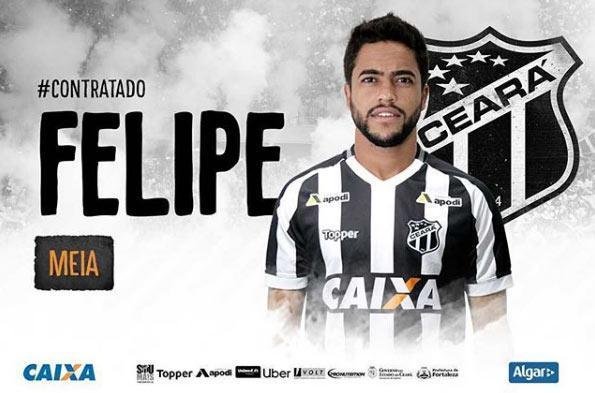 Cear oficializou o retorno do meio-campista Felipe, que estava no Sanfrecce Hiroshima. Meia atuou pelo clube cearense em 2016 e tem passagem pelo Atltico 