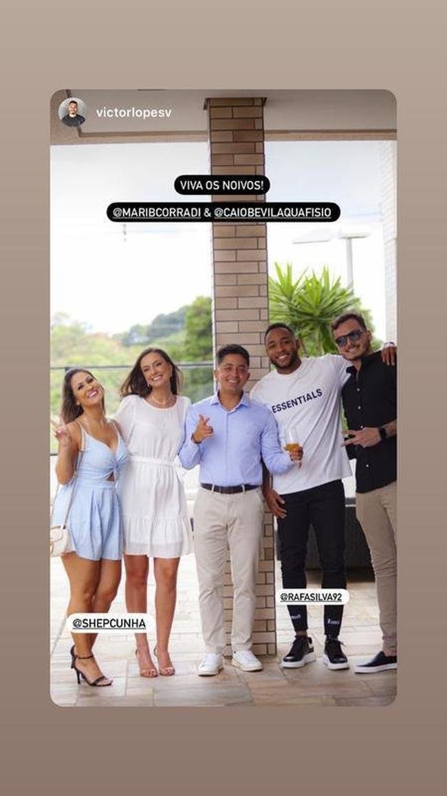 Rafa Silva em noivado de amigos
