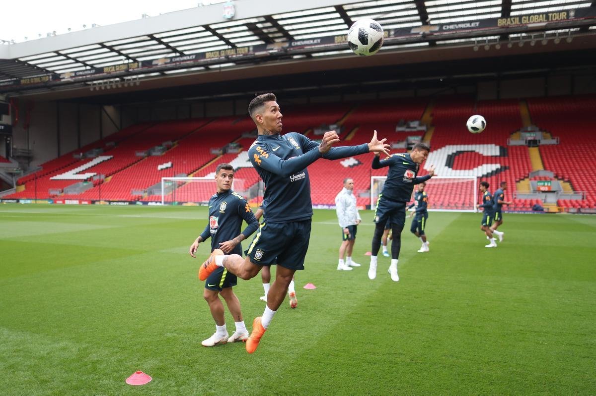Veja imagens do último treino do Brasil antes do amistoso contra a Croácia