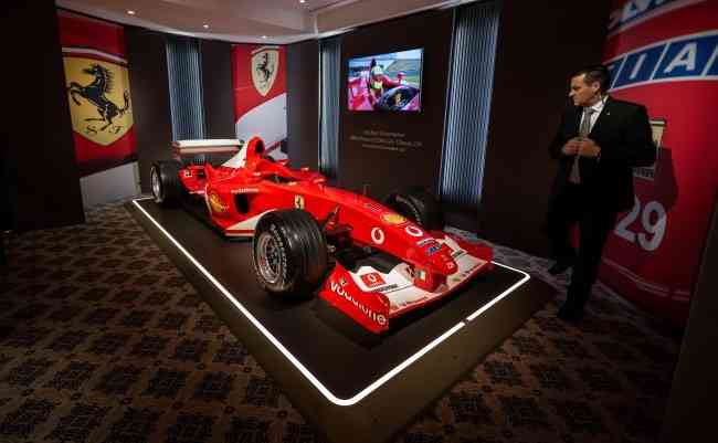 Ferrari de Schumacher ser leiloada