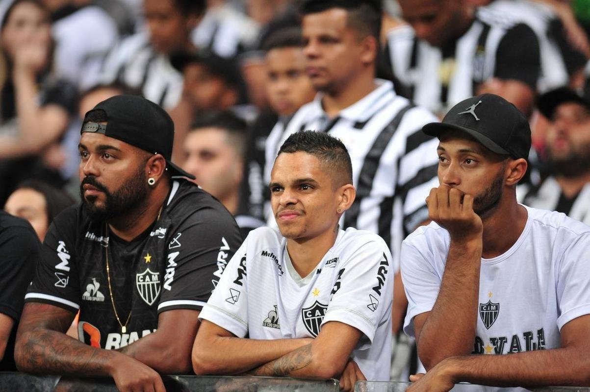 Fotos da torcida do Atltico na partida contra o Palmeiras, no Mineiro, pelas quartas de final da Copa Libertadores 2022