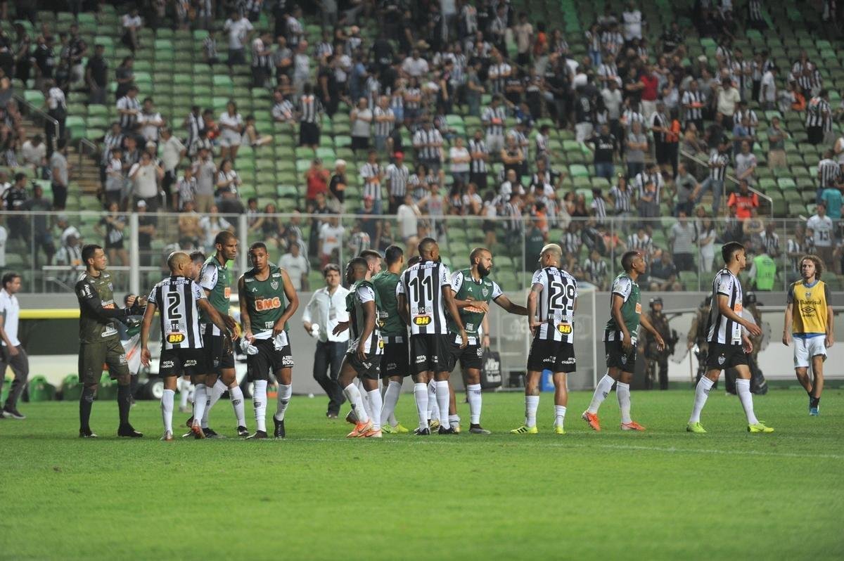 Fotos do jogo entre Atltico e Grmio