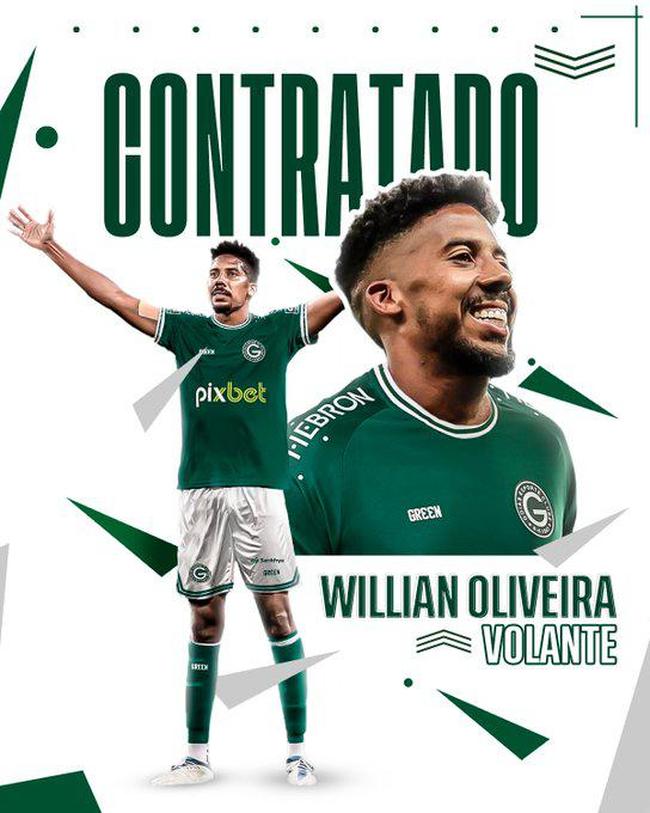 Goiás anunciou o volante Willian Oliveira