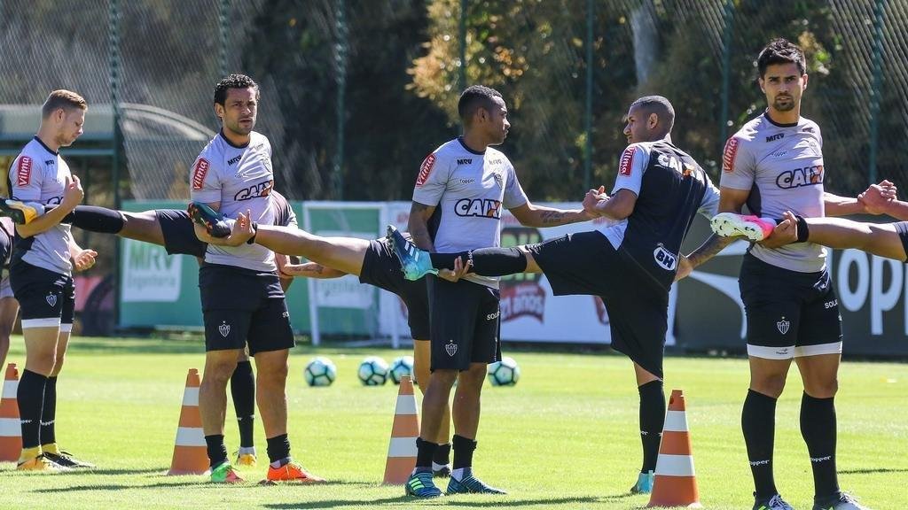Fotos do treino do Galo antes de jogo pela Primeira Liga