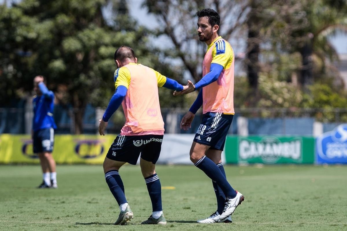 Treino acometeu em clima de descontrao no fechamento da preparao para o jogo deste domingo  