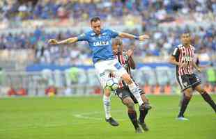 Fotos do jogo entre Cruzeiro e So Paulo