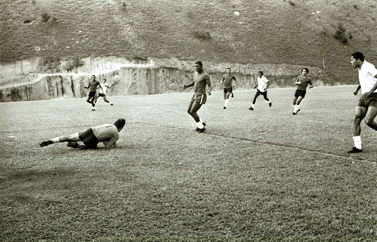 Treino do Atltico na Vila Olmpica, em Belo Horizonte, em 1971, ano do ttulo brasileiro