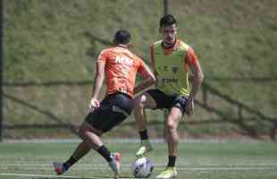 Fotos do primeiro treino de Junior Alonso no retorno ao Atltico