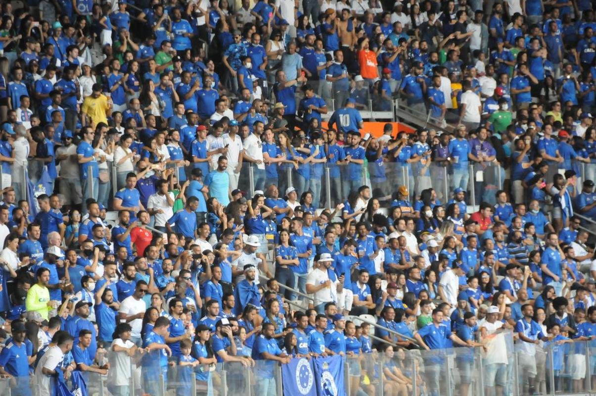 Fotos da torcida do Cruzeiro, no Mineiro, na partida contra a Ponte Preta pela 13 rodada da Srie B do Campeonato Brasileiro. Mineiro recebeu grande pblico mais uma vez