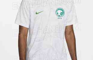 A provvel camisa I da Arbia Saudita para Copa do Mundo foi desenvolvida pela Nike e divulgada de forma antecipada pelo portal Esvaphane