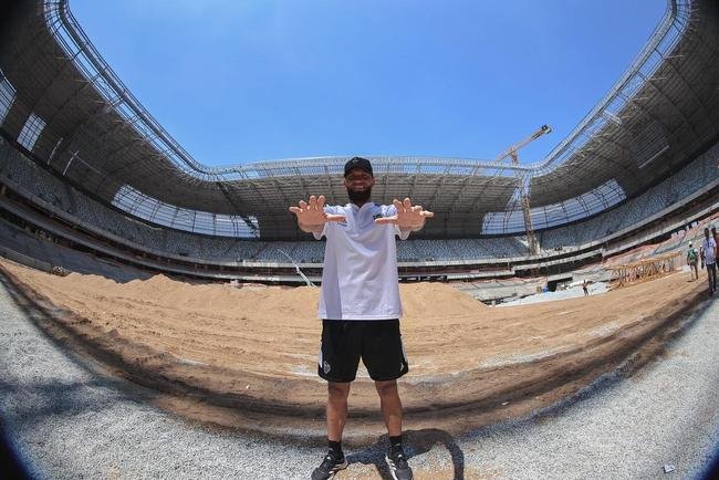 Na manh deste sbado (24/9), jogadores, comisso tcnica e diretoria do Atltico visitaram as obras da Arena MRV, futura casa do Galo.