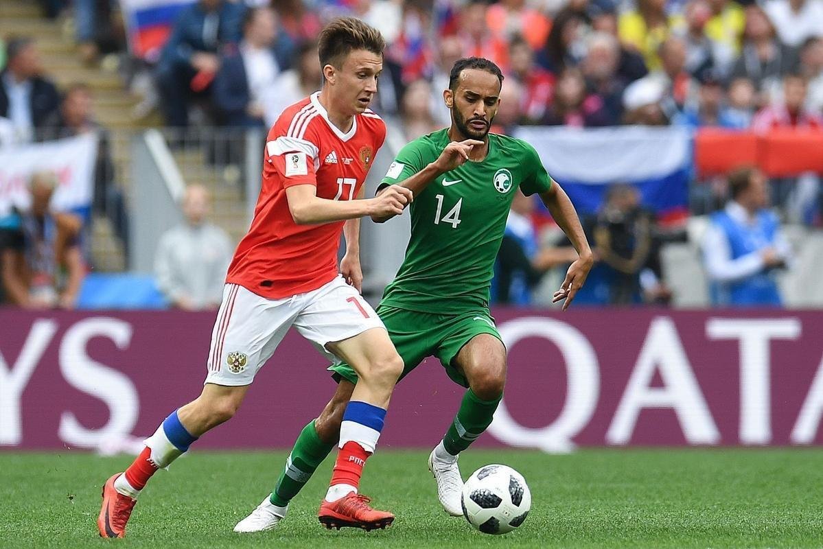 Seleo anfitri goleou Arbia Saudita por 5 a 0