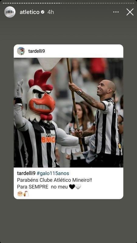 Jogadores e ex-atletas do Atltico mandaram mensagens ao clube pelo aniversrio de 115 anos.