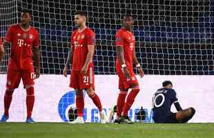 Fotos do duelo entre PSG e Bayern de Munique, em Paris, pela volta das quartas de final da Liga dos Campees da Europa.