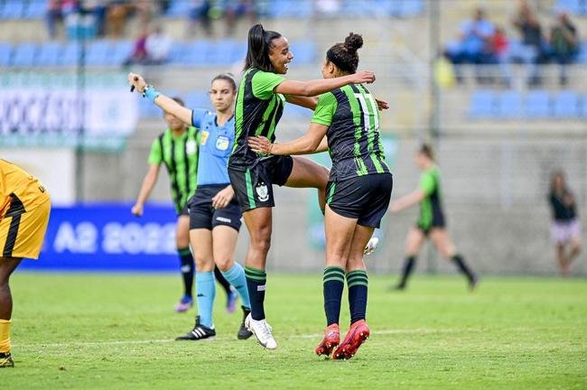 Am�rica 3 x 1 Alian�a-GO: fotos do jogo pelo Brasileiro Feminino A2