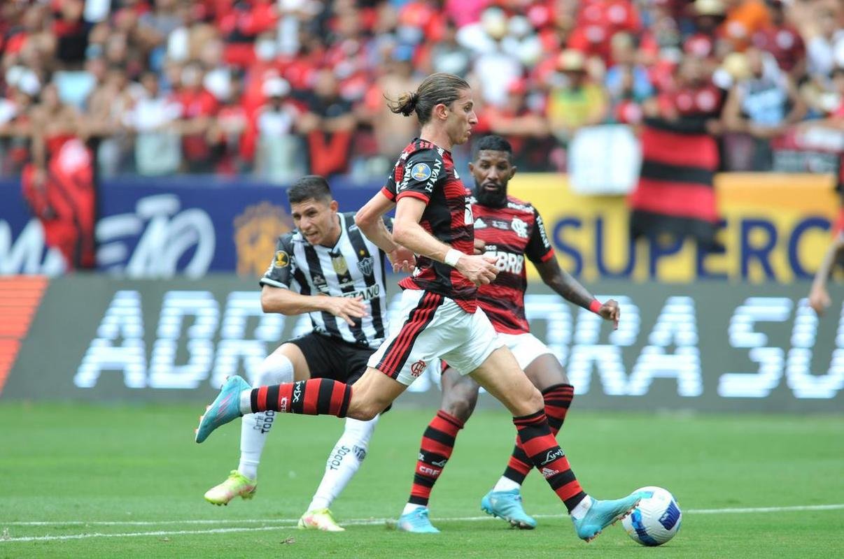 Fotos da final da Supercopa do Brasil, na Arena Pantanal, em Cuiab, entre Atltico e Flamengo