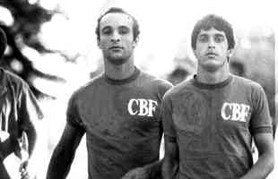 Elzo e Edivaldo - Meia e atacante do Atltico serviram a Seleo Brasileira na Copa de 1986, no Mxico