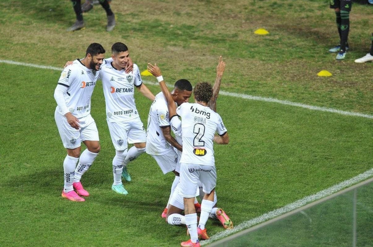 Fotos do jogo entre Amrica e Atltico